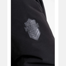 CZARNA męska czapka OCIEPLANA polar uniwersalna MORAJ